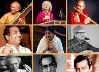 Indian Musicians with their Instruments