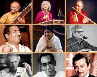 Indian Musicians with their Instruments